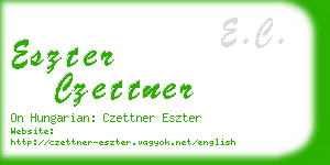 eszter czettner business card